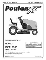 Poulan PXT12530 (96046001400) Owner's manual