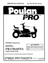 Poulan PR17H42STF Owner's manual