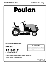 Poulan PB1842LT Owner's manual