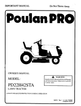 Poulan PD22H42STA Owner's manual