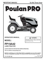 Poulan PP19A42-96046007700 Owner's manual