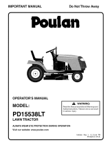Poulan PD15538LT Owner's manual