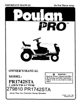 Poulan 279810 PR1742STA Owner's manual