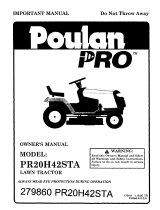 Poulan PR20H42STA Owner's manual