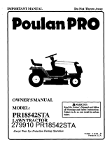 Poulan 279810 PR1742STA Owner's manual