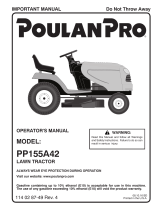 Poulan PP155A42-96042018300 Owner's manual