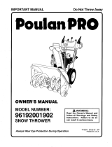 Poulan 96192001902 Owner's manual