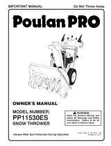 Poulan Pro PP11530ES Owner's manual