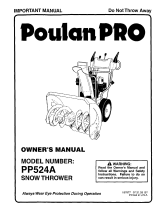 Poulan PP524A Owner's manual