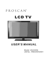 ProScan 40LD45Q User manual