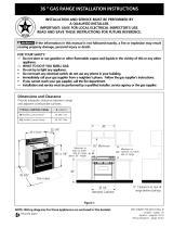 Tappan TGF657BFD1 Installation guide