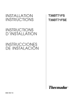 Thermador B36IT71SNS - 20 cu. Ft. Refrigerator Installation guide