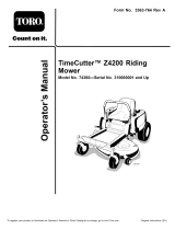 Toro 74360 (310000001-310999999) Owner's manual