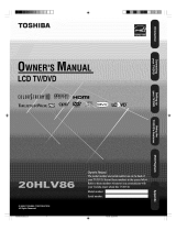 Toshiba 20HLV86 Owner's manual