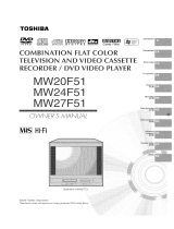 Toshiba MW27F51 Owner's manual