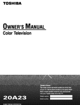 Toshiba 20A23 Owner's manual