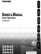 Toshiba 32A43 Owner's manual