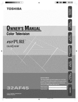 Toshiba 32AF45 Owner's manual