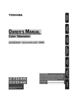 Toshiba 32D46 Owner's manual
