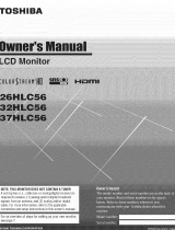Toshiba 37HLC56 Owner's manual
