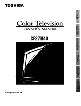 Toshiba CF27H40 Owner's manual