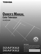 Toshiba 36AFX62 Owner's manual