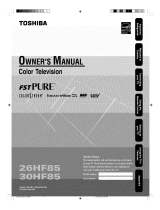 Toshiba 30HF85 Owner's manual