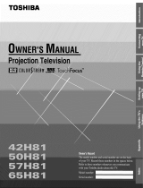Toshiba 50H81 Owner's manual