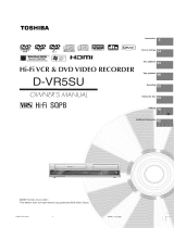 Toshiba DVR5SU Owner's manual