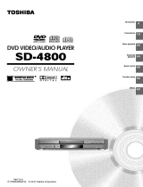 Toshiba SD-4800 Owner's manual