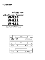 Toshiba W-422 Owner's manual