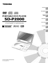 Toshiba SD-P2000 Owner's manual