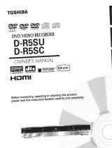 Toshiba D-R5SU Owner's manual