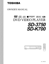Toshiba SD-3750 Owner's manual