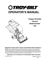 Troy-Bilt 204 Owner's manual