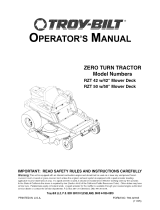 Troy-Bilt RZT 50 Owner's manual