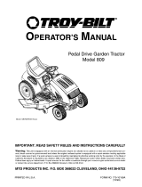 Troy-Bilt 809 Owner's manual