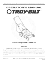 Troybilt 542 Owner's manual