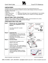 Ohaus 30253006 Quick start guide