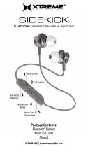 Xtreme XBE9-0115-NVY Sidekick Bluetooth Earbuds User manual