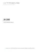 Xtreme JX-200 User manual