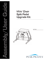 Peak Pilates MVe Split Pedal Chair User manual