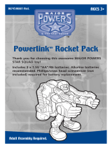 Hasbro Major Powers Powerlink Rocket Pack Operating instructions