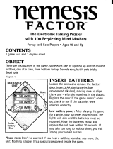 Hasbro Nemesis Factor Operating instructions