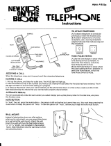Hasbro New Kids On the Block-Real Telephone Operating instructions
