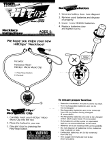 Hasbro Hitclips Necklace Operating instructions