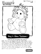 Hasbro Barney's Great Adventure Hug 'N Glow Twinken Operating instructions