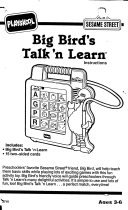 Hasbro Big Bird's Talk 'n Learn Operating instructions