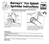 Hasbro Barney's Fun Splash Sprinkler Operating instructions