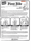 Hasbro First Bike Operating instructions